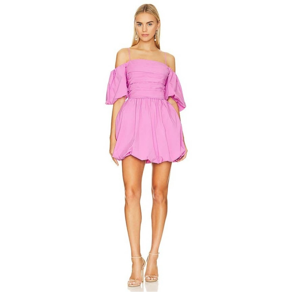 Elegant Pink Off-Shoulder Dress